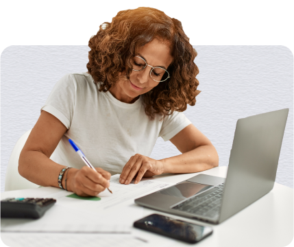 woman writing